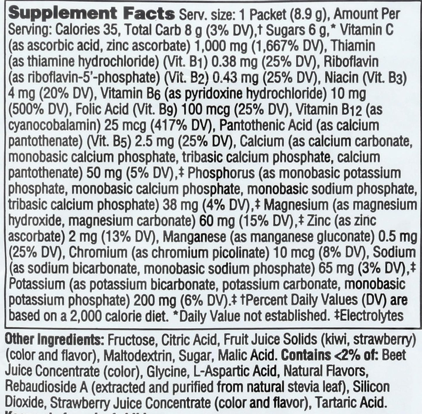 ALACER Strawberry Kiwi Emergen C Packet – 8.8 g Single Serve - görsel 4