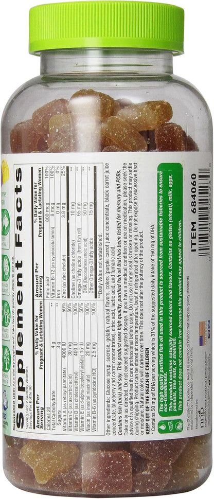 Vitafusion Prenatal DHA & Folic Acid Gummy Vitamins, 180 Gummies