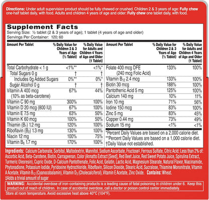 Flintstones Complete Children's Multivitamin, 60 Chewable Tablets
