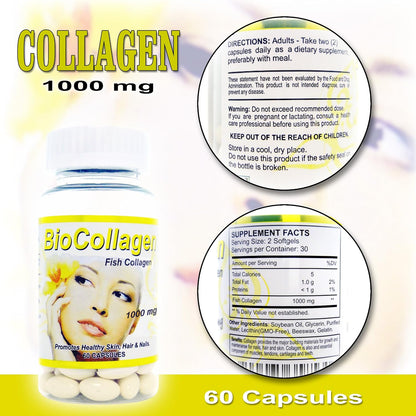 Hydrolysed Anti-Ageing Bio Collagen with Vitamin C – Skin, Hair, Nails, Bones & Joints Support