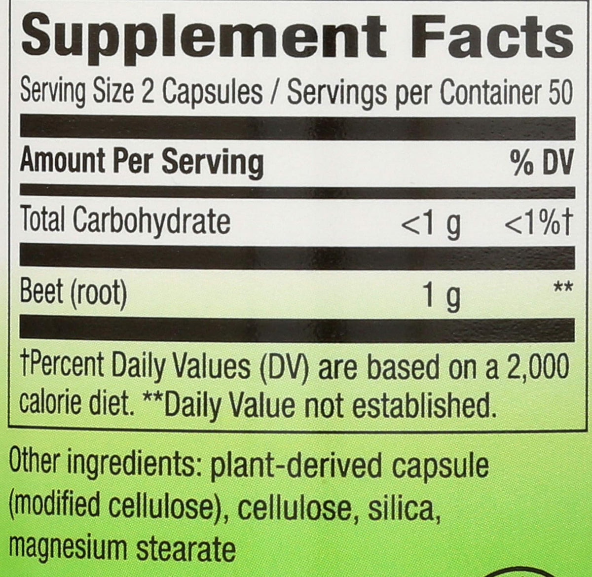 Nature's Way Beetroot Powder Capsules, 100 Count - görsel 2