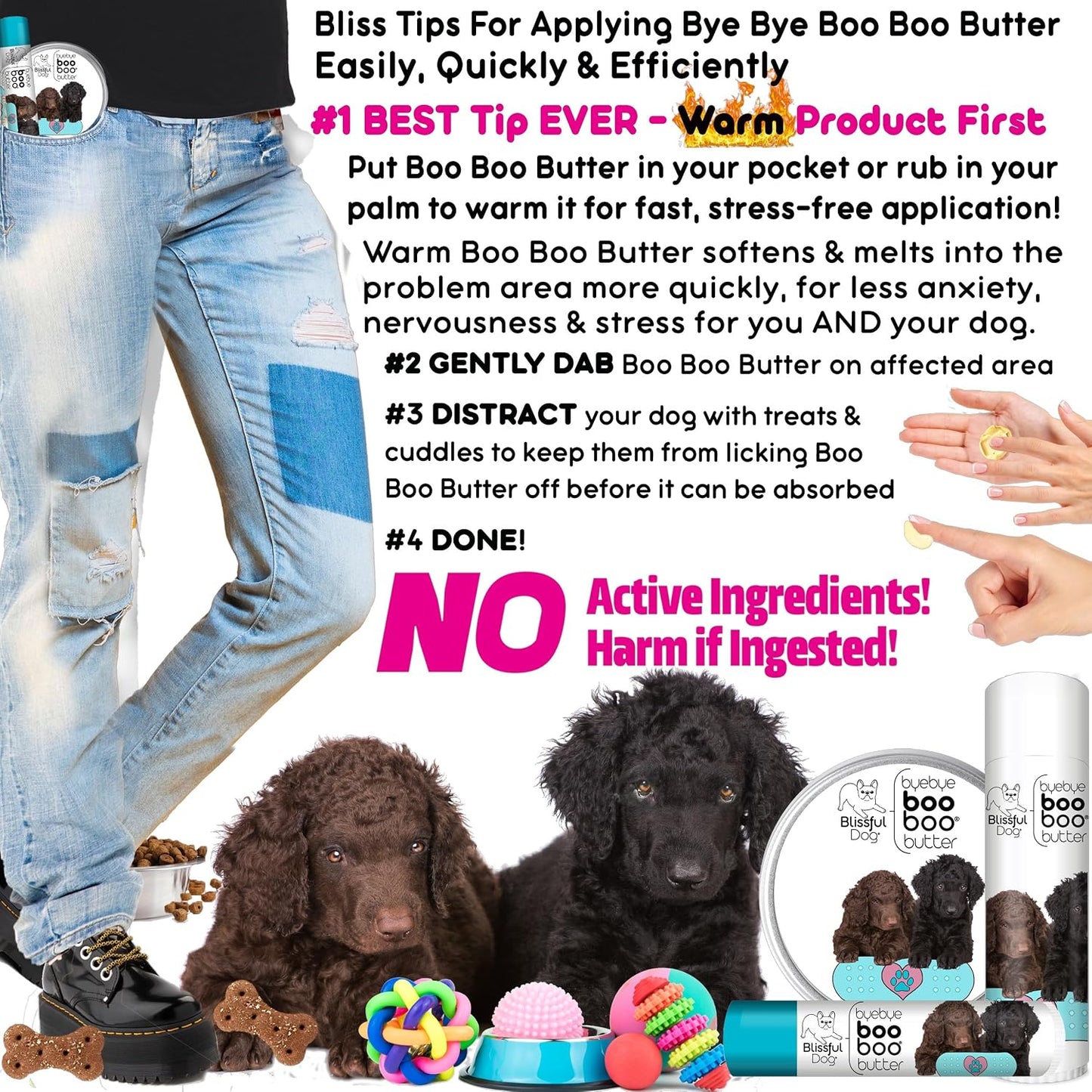The Blissful Dog Curly-Coat Retriever Boo Boo Butter, 0.5 oz - görsel 7