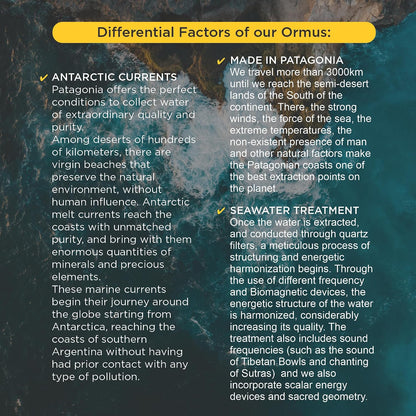 500ml ORMUS PATAGONIA ARGENTINA - Pure Ormus Monoatomic Gold Liquid Minerals Food Supplement for Energy, Mental Focus and Vitality