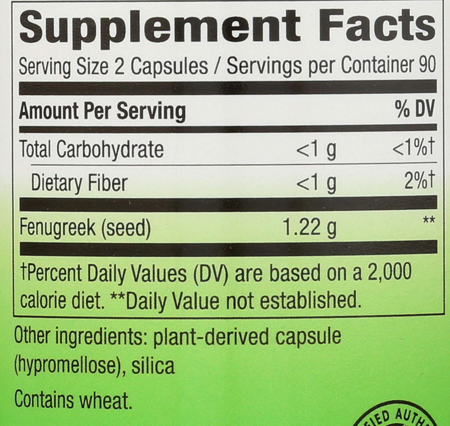 Nature's Way Fenugreek Seed, 180 Capsules - görsel 3
