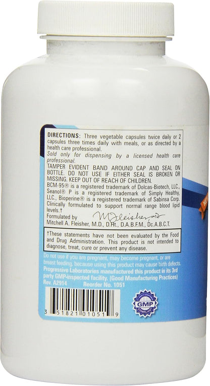 Progressive Labs Lipid Balance Supplement, 180 Tablets
