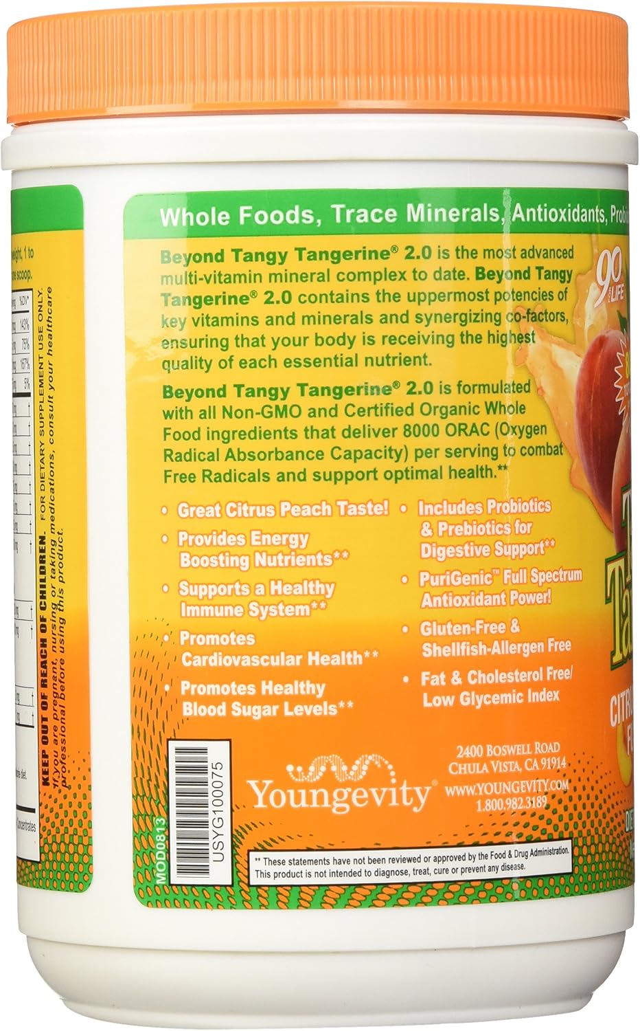 Beyond Tangy Tangerine 2.0 Citrus Peach Fusion - 480g Tub - görsel 4