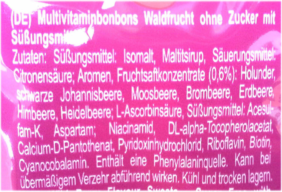 Vivil Multivitamin Bonbons Wildberry Sugarfree 80g - görsel 4