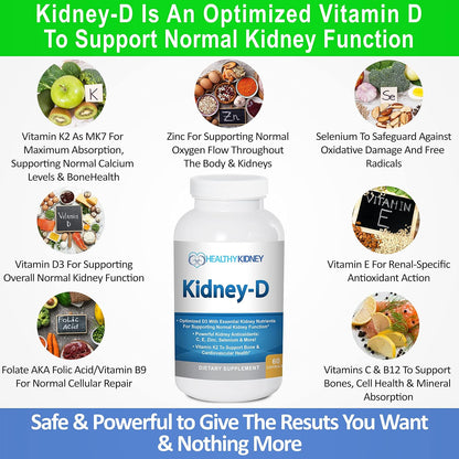 Kidney Restore & Kidney-D 2-Pack Capsules for Nutritional Kidney Support