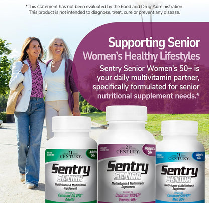 21st Century Sentry Senior Women 50 Plus Tablets, 100 Tablets