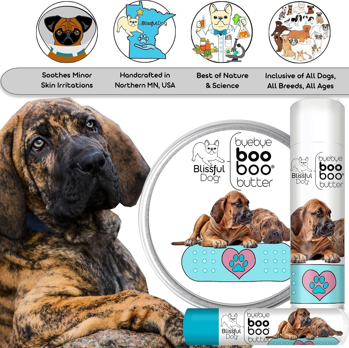 The Blissful Dog Boo Butter - Natural Dog Balm (16 oz) - görsel 6
