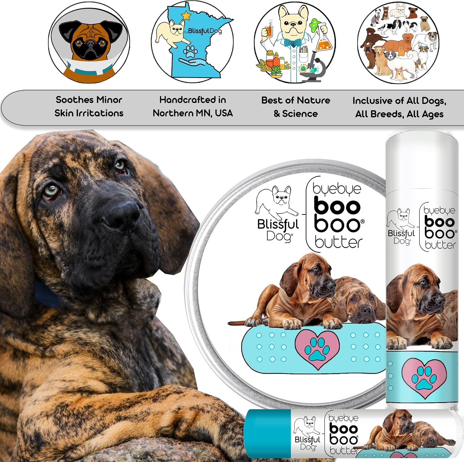 The Blissful Dog Boo Butter - Natural Dog Balm (16 oz) - görsel 6