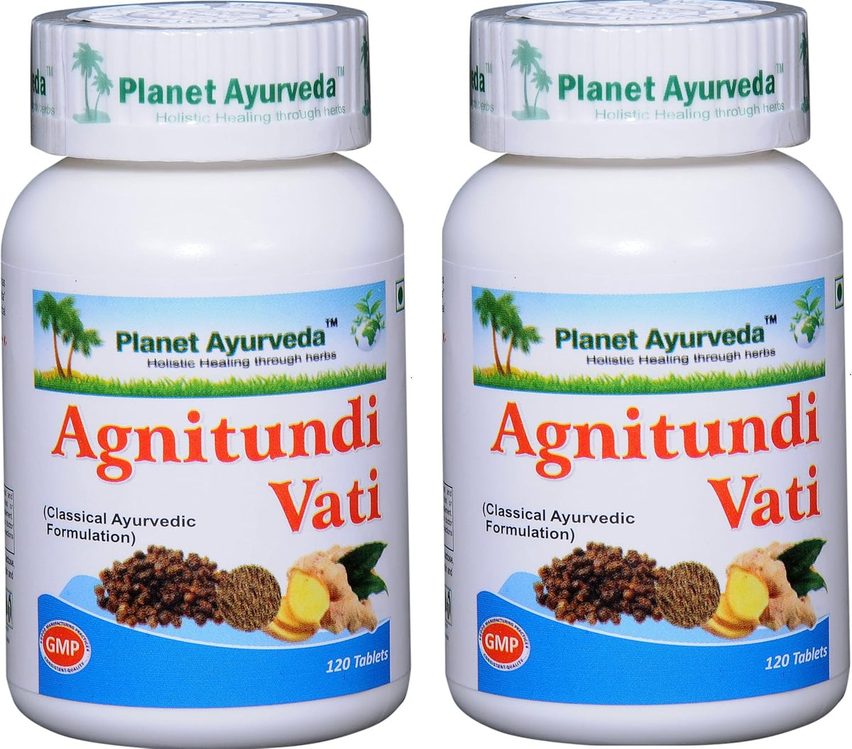Planet Ayurveda Agnitundi Vati - Herbal Tablets, 500 mg, 240 Tablets - görsel 1
