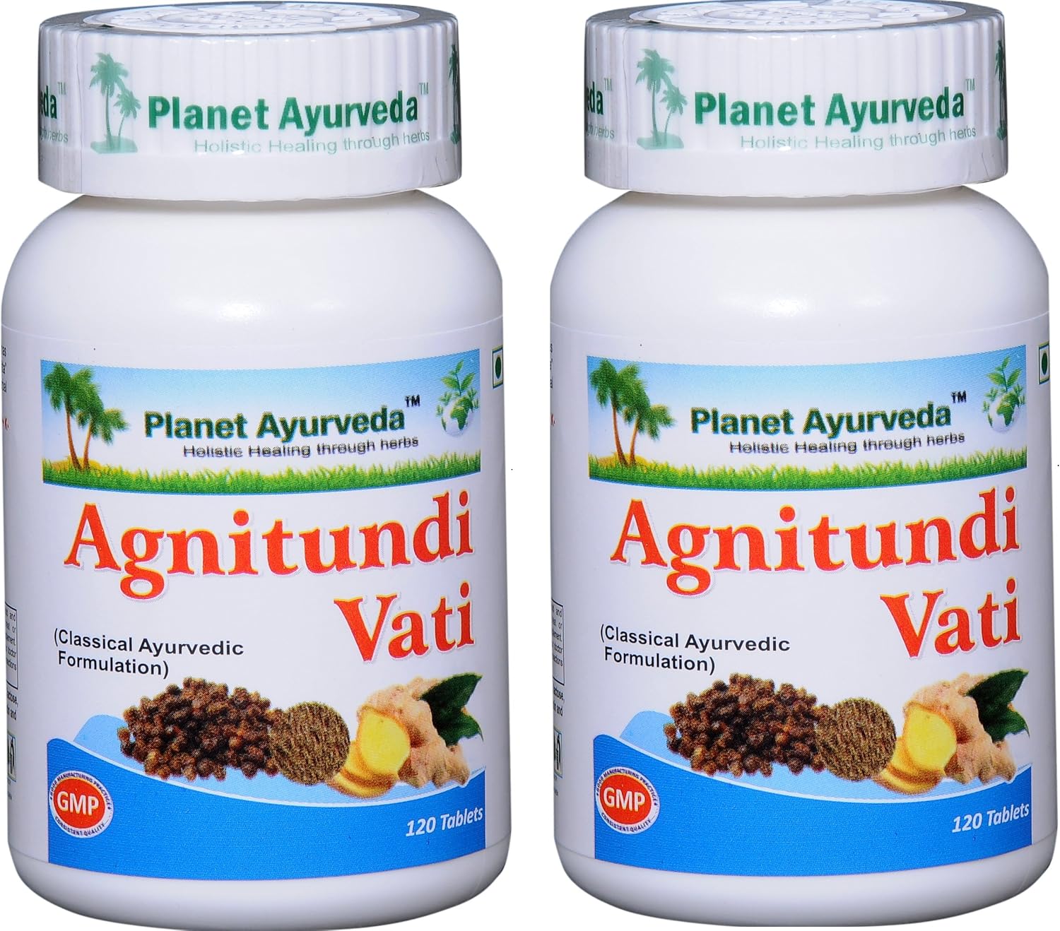 Planet Ayurveda Agnitundi Vati - Herbal Tablets, 500 mg, 240 Tablets - görsel 1
