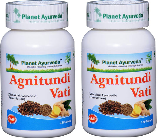 Planet Ayurveda Agnitundi Vati - Herbal Tablets, 500 mg, 240 Tablets