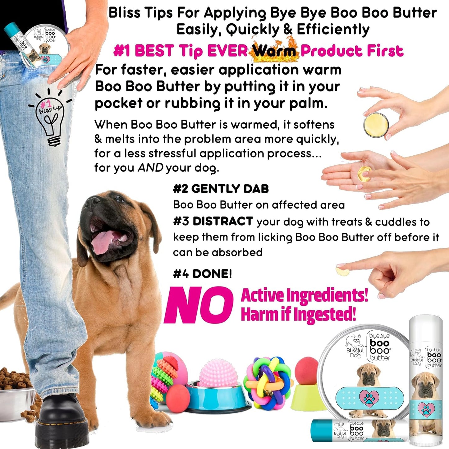 The Blissful Dog 113 g TIN Bullmastiff Booboo Butter - görsel 7