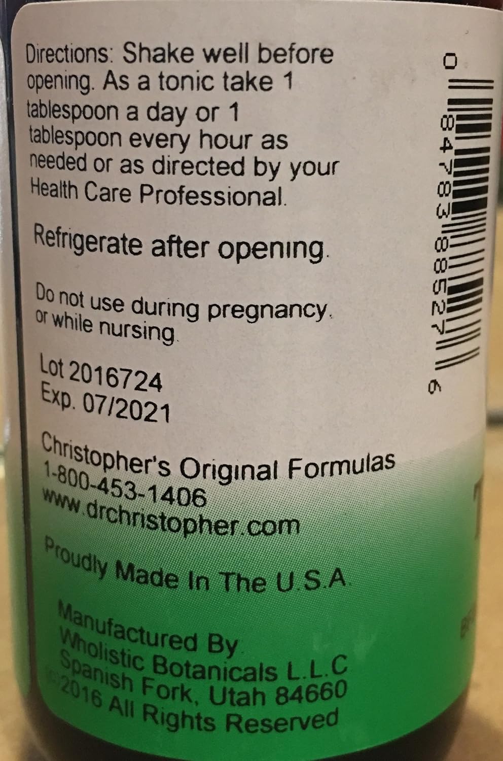 Christopher's Original Formulae Complete Tissue and Bone Syrup – Traditional Herbal Blend to Support Bones, Tissue & Cartilage, Liquid Botanical Formula, 118 ml - görsel 2