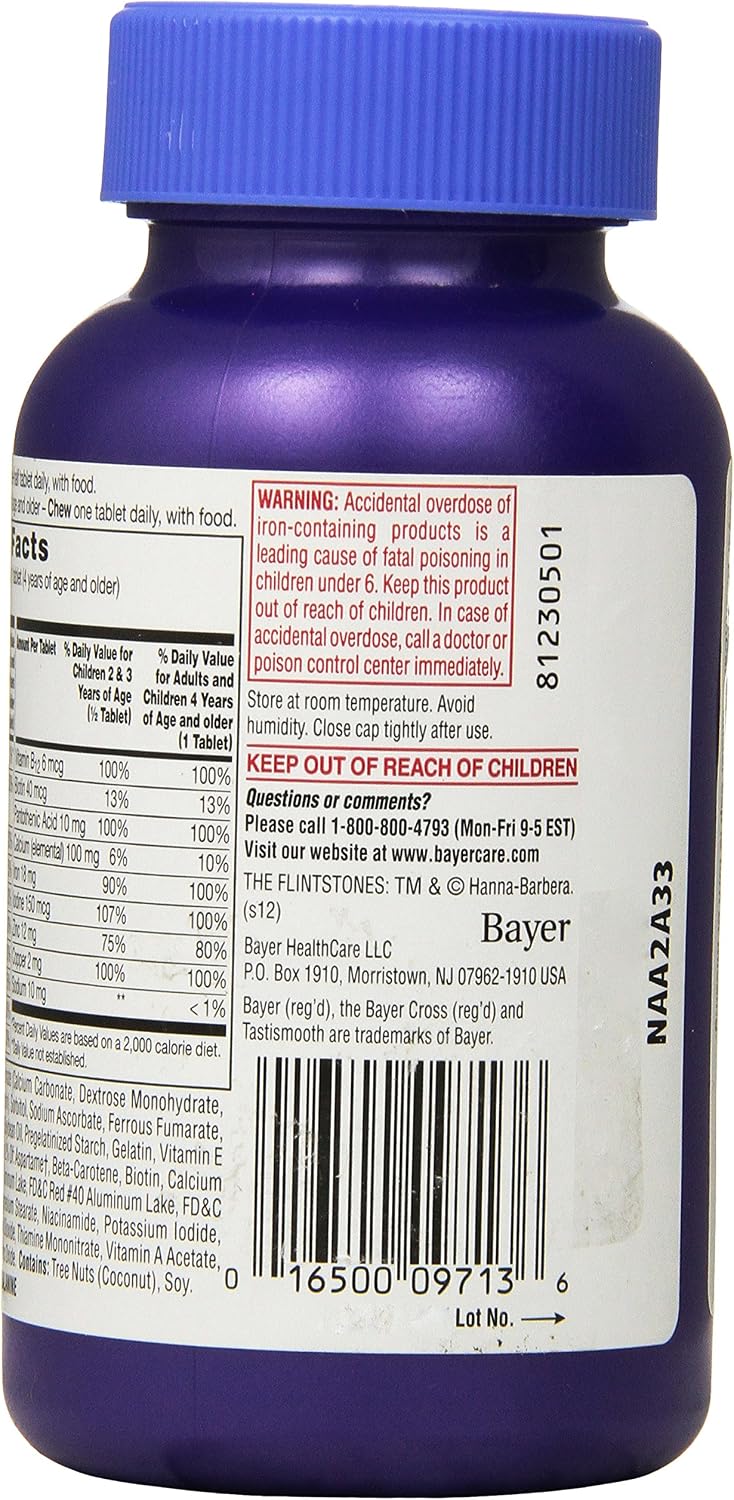 Flintstones Children's Complete Multivitamin Chewable Tablets, 150 Count - görsel 2