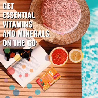 Ener-C Multivitamin Drink Mix - Orange and Raspberry, 60 Sachets
