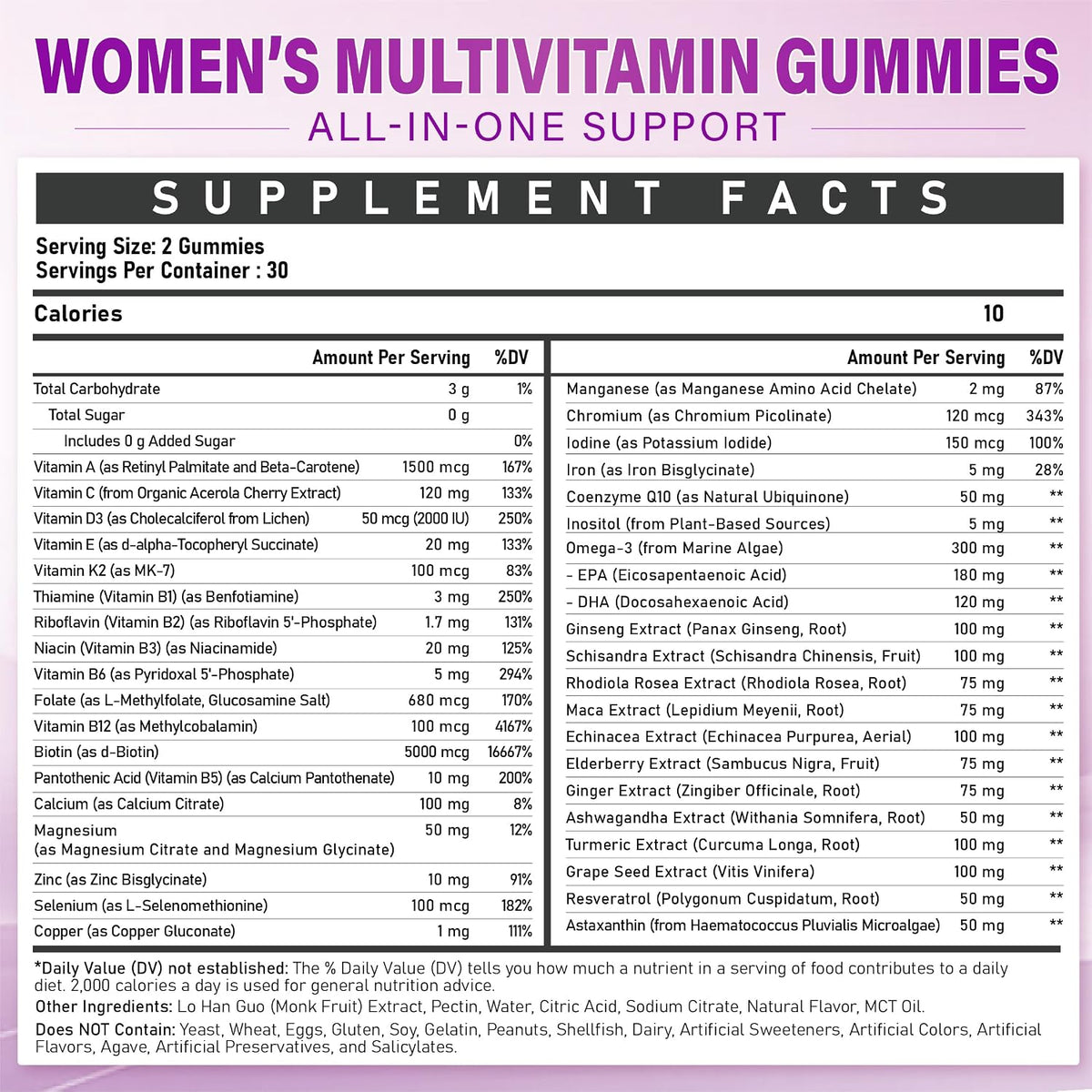 Veyttisy Methylated Multivitamin Gummy for Women – 120 Count - görsel 2