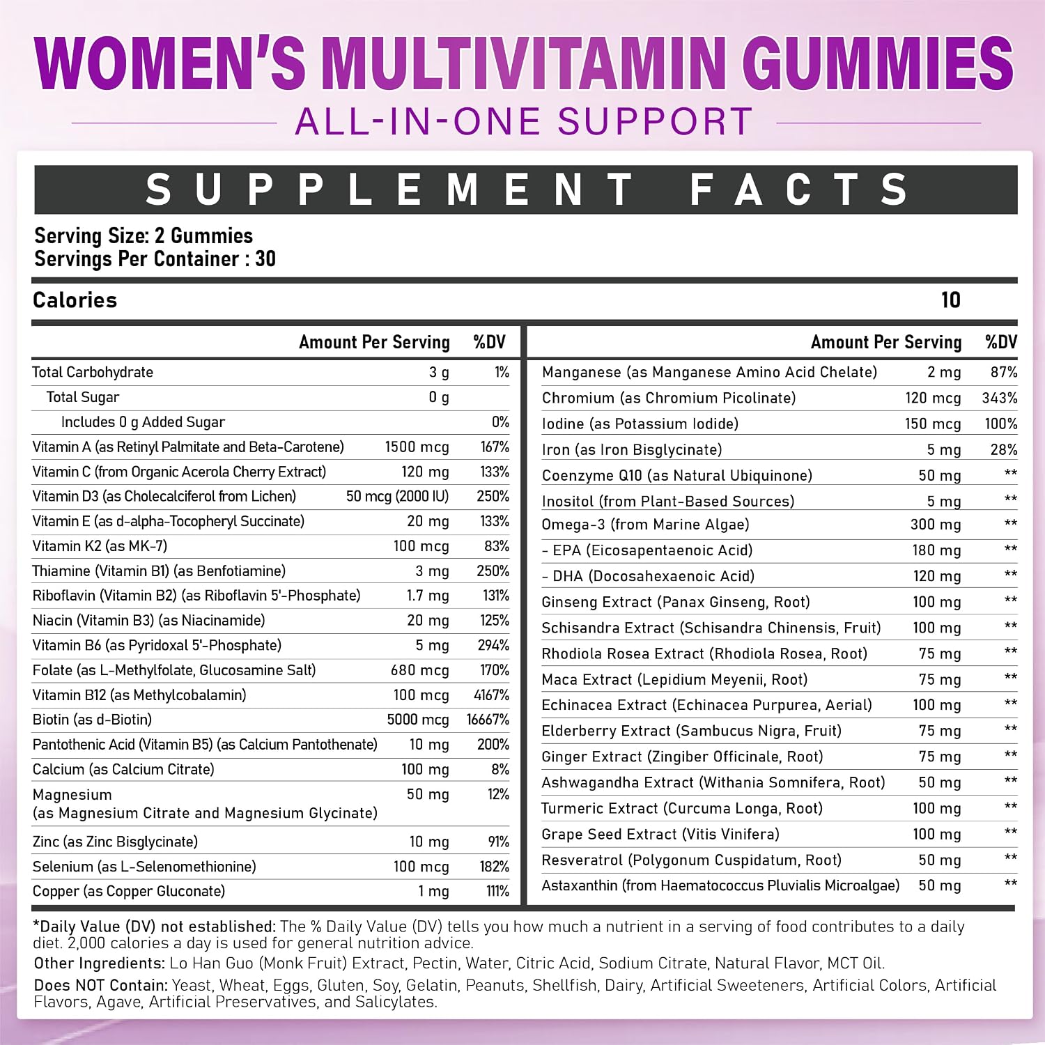 Veyttisy Methylated Multivitamin Gummy for Women – 120 Count - görsel 2