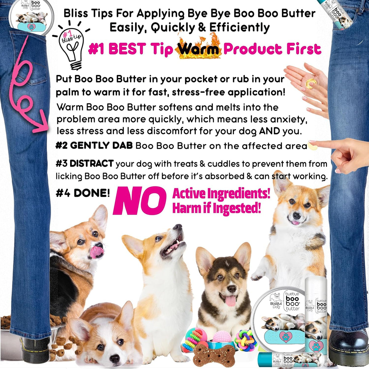 The Blissful Dog Corgi Booboo Butter – 14 g Tube - görsel 7