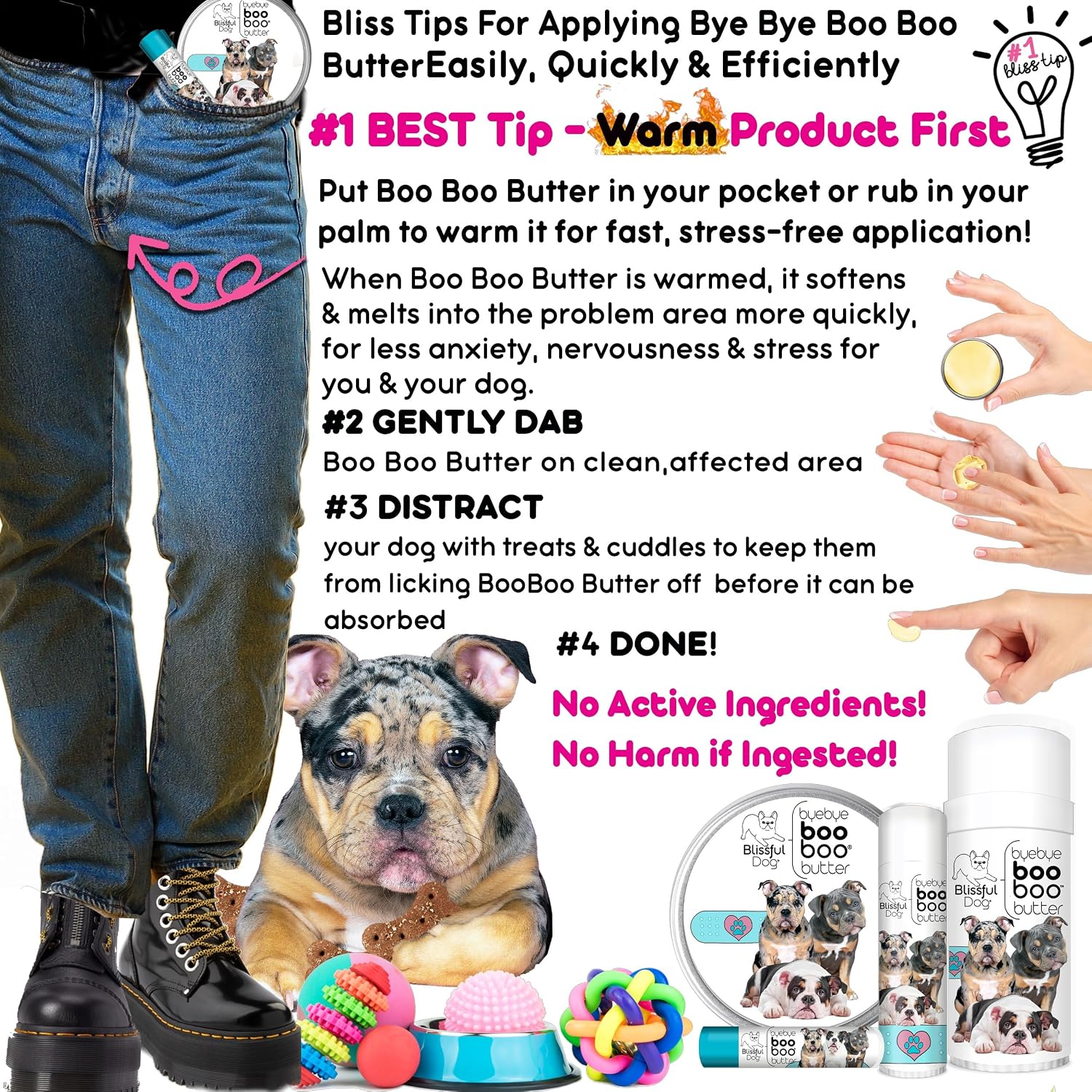 The Blissful Dog Olde English Bulldogge Booboo Butter – 0.50 oz (14 g) Tube - görsel 6