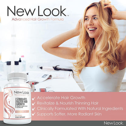 New Look Hair Growth Support Vitamins for Women and Men