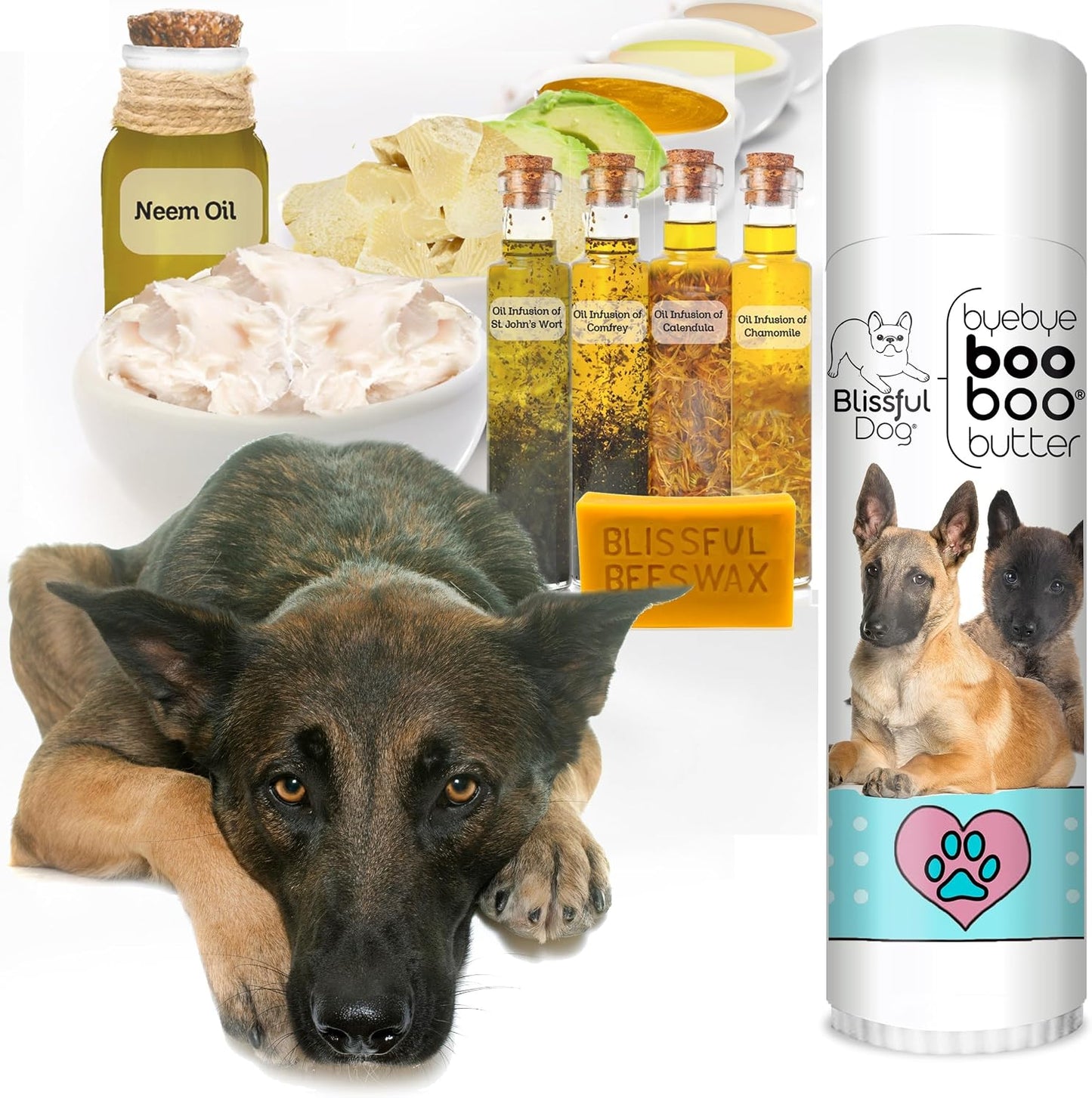 The Blissful Dog 14g Tube Belgian Malinois Booboo Butter - görsel 2