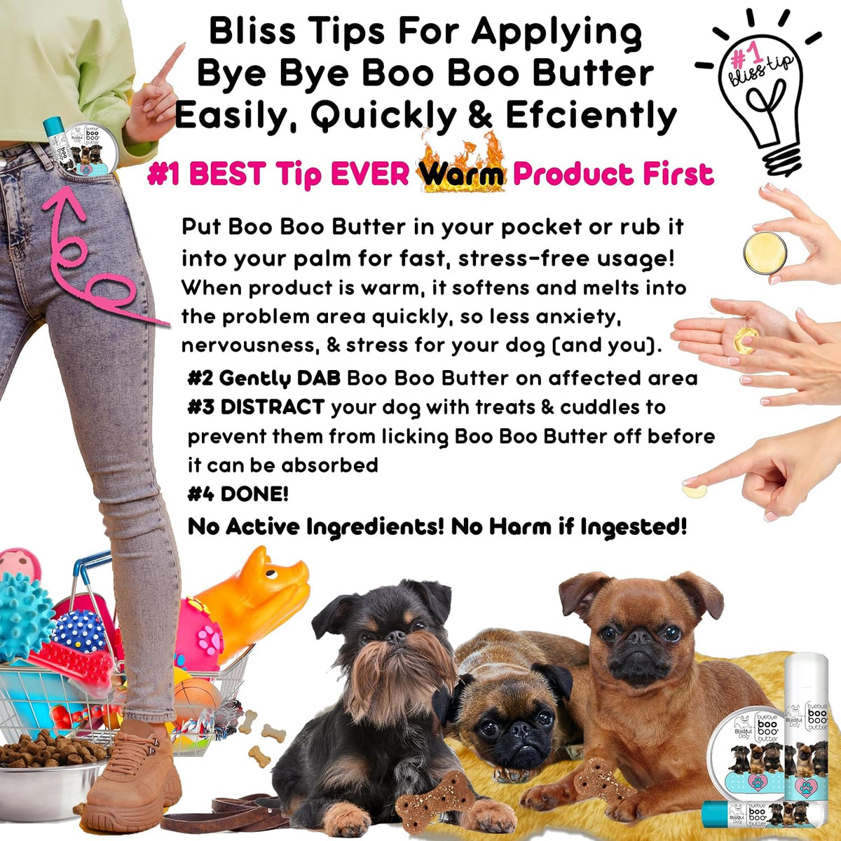 The Blissful Dog Brussels Griffon Boo Boo Butter, 28 g (1 oz) - görsel 7