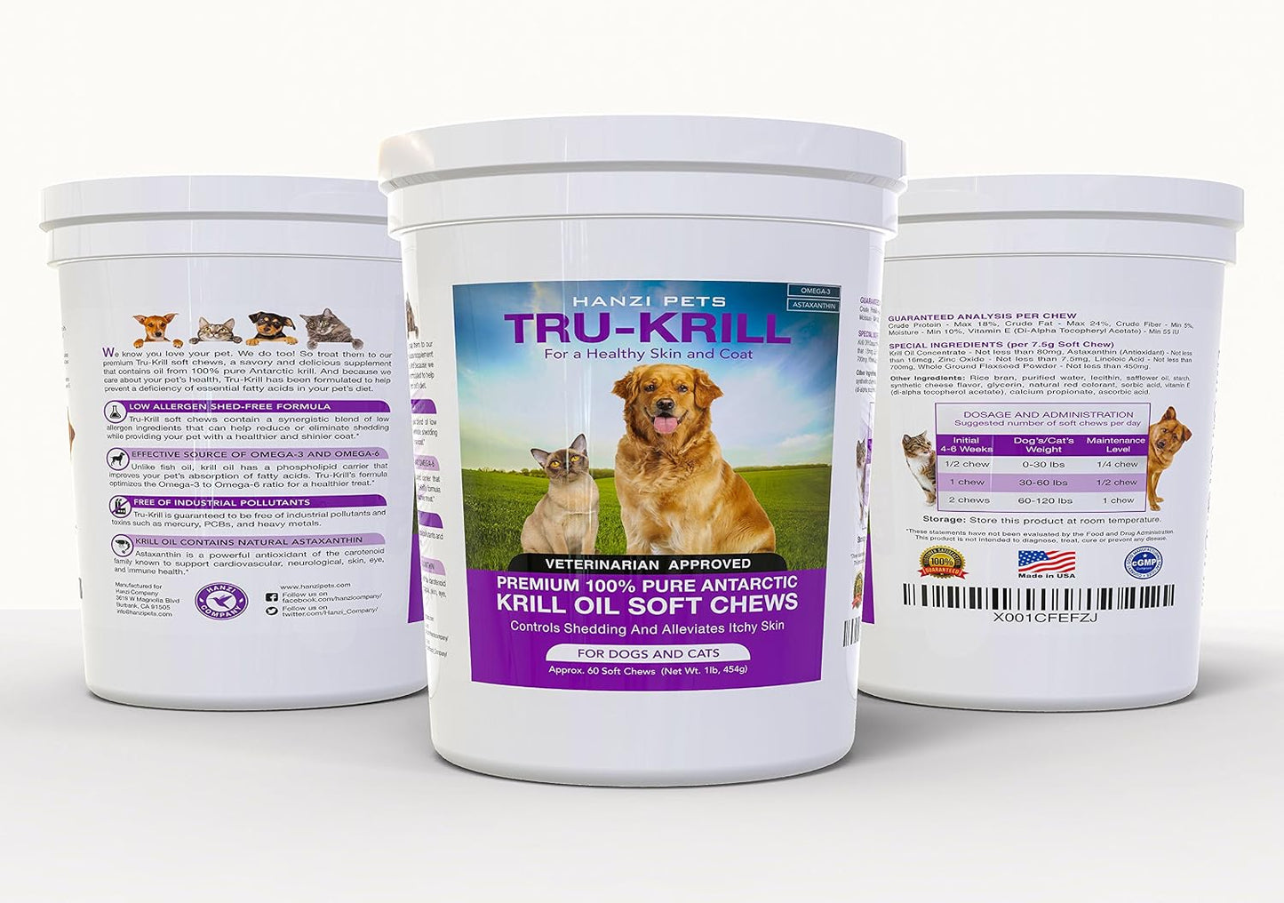 Premium Antarctic Krill Oil Soft Chews for Dogs - Omega-3, Astaxanthin, Vitamin E - 60 Chews - görsel 7