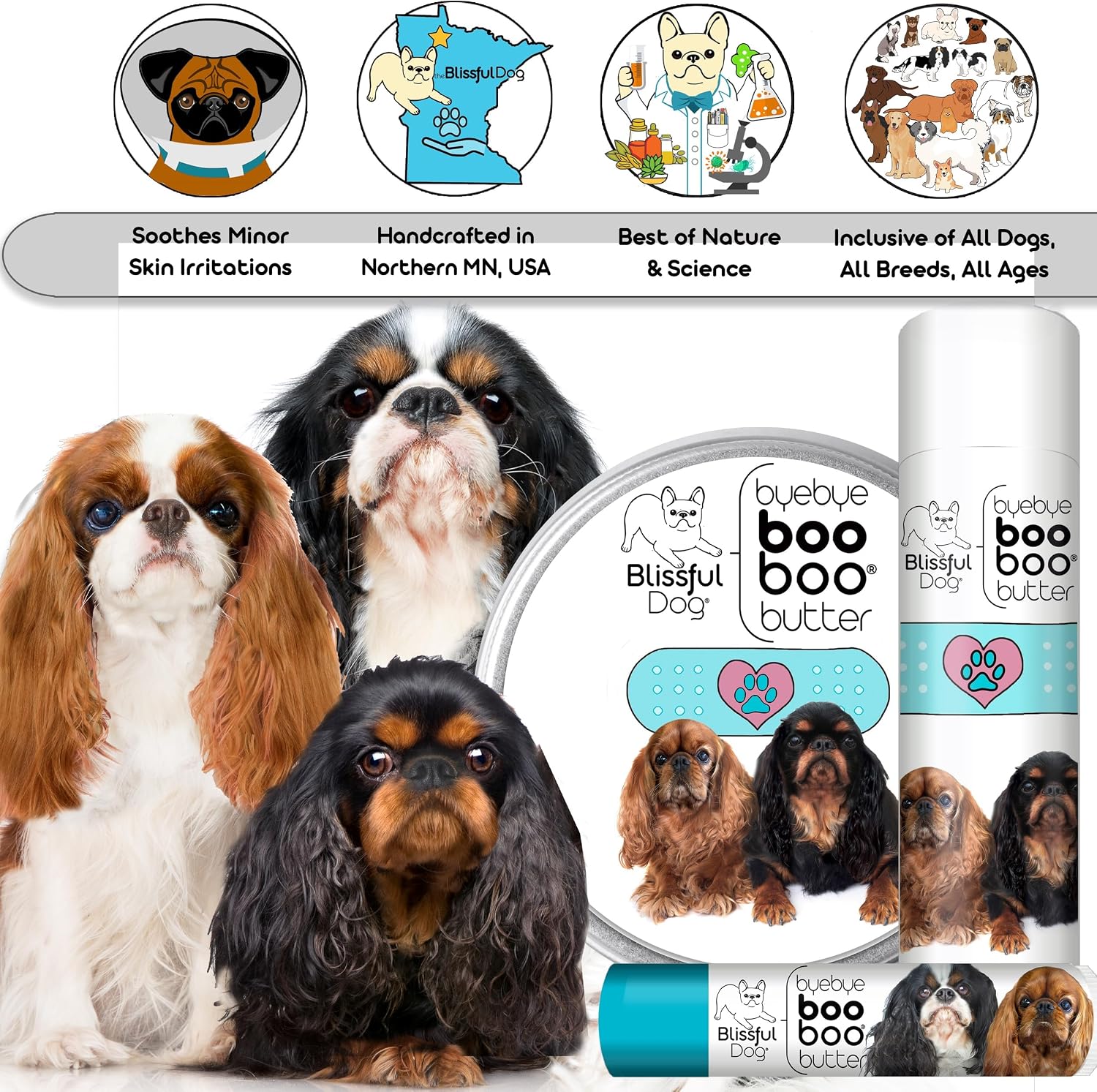 The Blissful Dog BB-ETS-16OZ English Toy Spaniel Boo Butter, 16 oz. - görsel 6