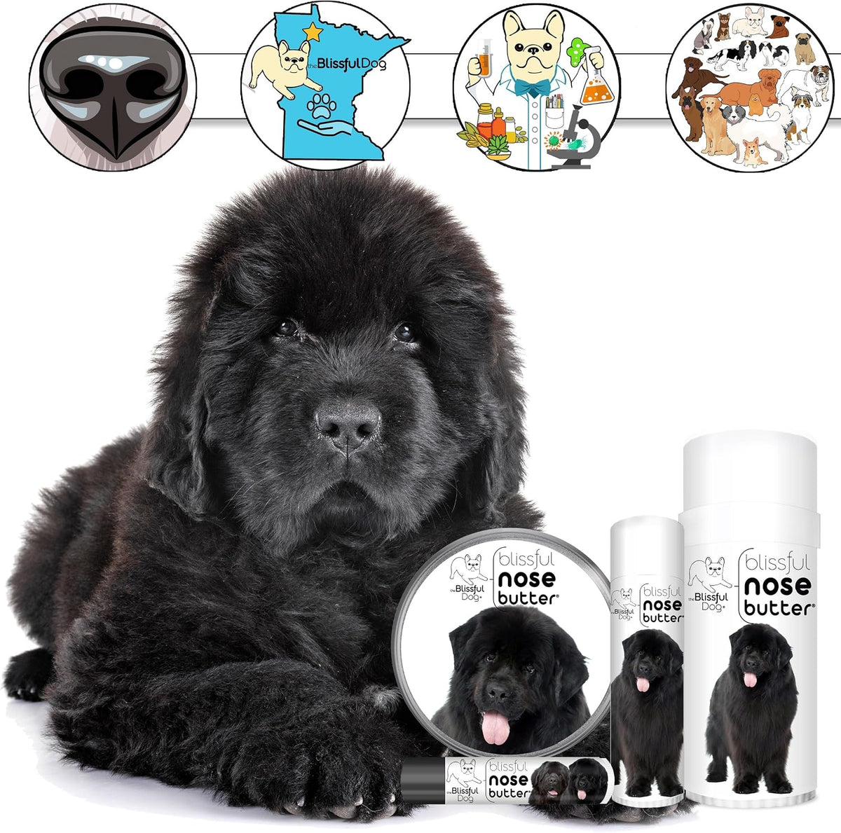 The Blissful Dog Newfoundland Unscented Nose Butter - Dog Nose Butter, 113g - görsel 3