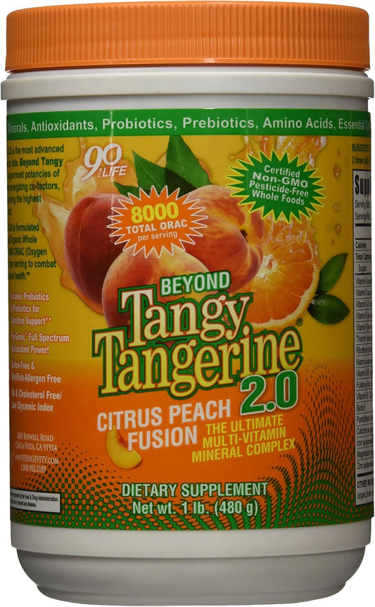 Youngevity Beyond Tangy Tangerine 2.0 Multivitamin & Mineral Complex, Citrus Peach Fusion