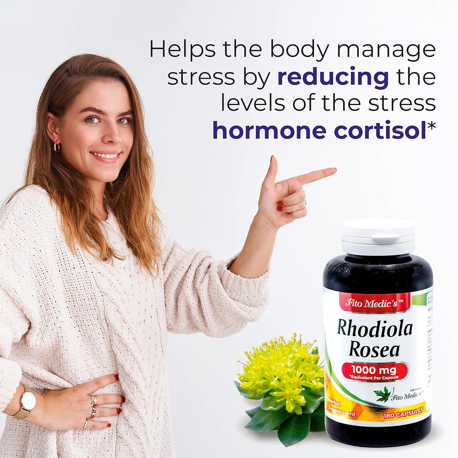 Rhodiola Rosea Supplement - Ultra-High Absorption - 180 Capsules - görsel 4