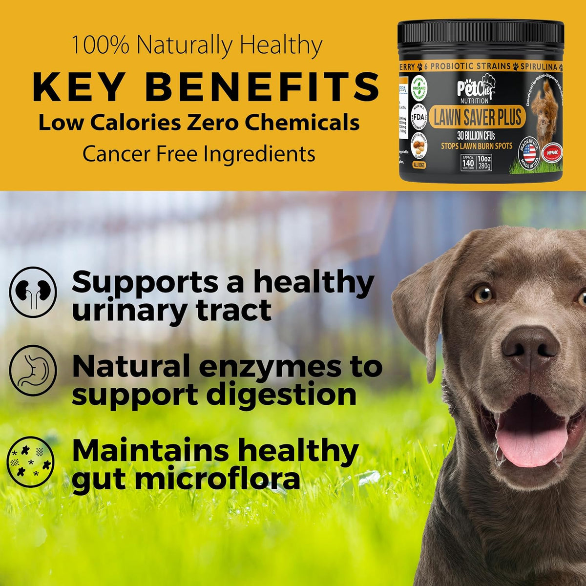 Pet Chef Dog Urine Neutraliser Soft Chews - Lawn Burn Saver - 140 Chews - görsel 7