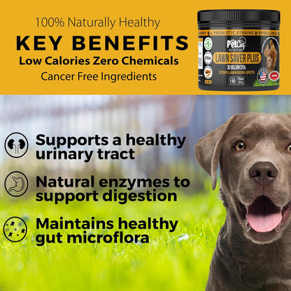 Pet Chef Dog Urine Neutraliser Soft Chews - Lawn Burn Saver - 140 Chews