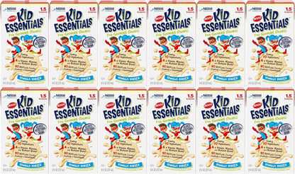 Boost Kid Essentials 1.5 Nutritional Drink, Balanced Nutritional Drink, Ready to Drink Nutrition Beverage, Children's Nutrition Shake, High Calorie Nutrition Drink, Vanilla Vortex, 237 ml (Pack of 12)
