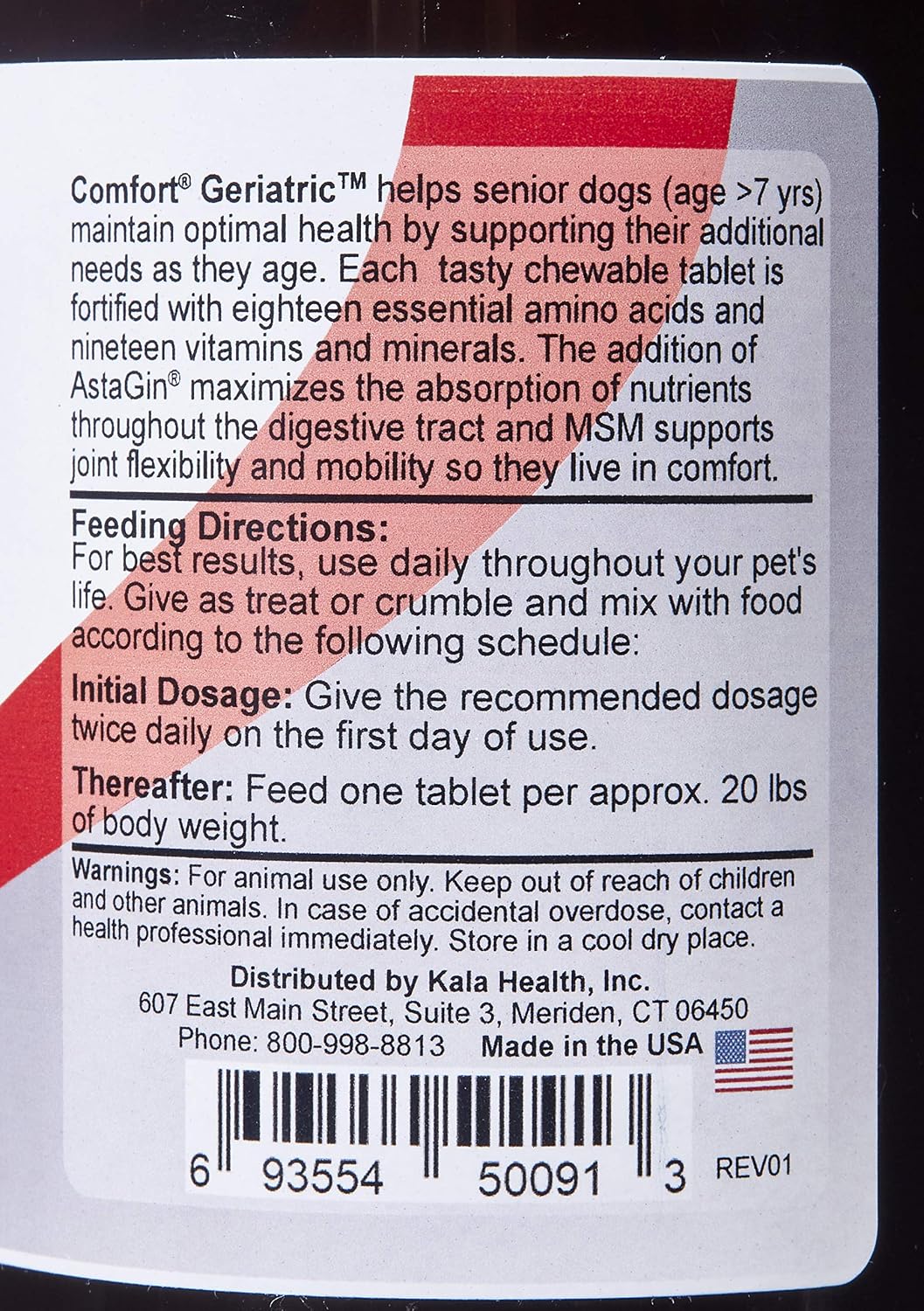 Comfort Geriatric Supplement for Dogs – 100 Chewable Tablets - görsel 2