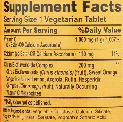 American Health Ester-C 1000mg with Citrus Bioflavonoids, 90 Tablets
