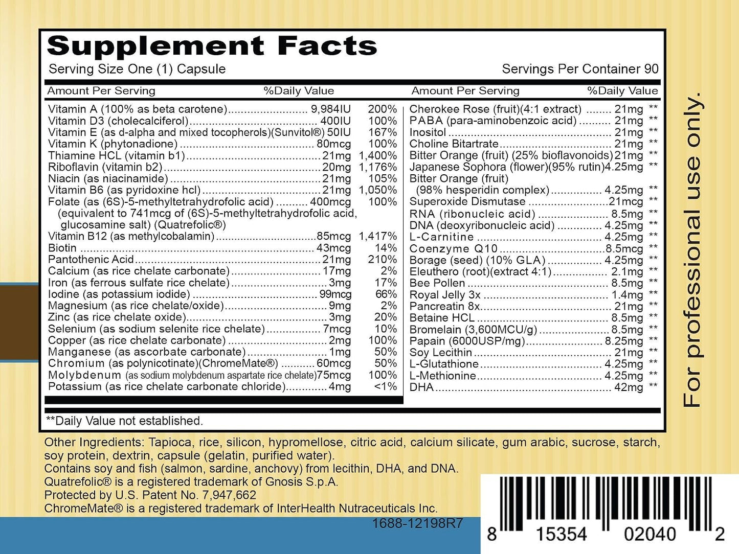 Priority One Vitamins - Complete One Daily - 90 Capsules - Multi Vitamin Mineral Complete Complex - görsel 3