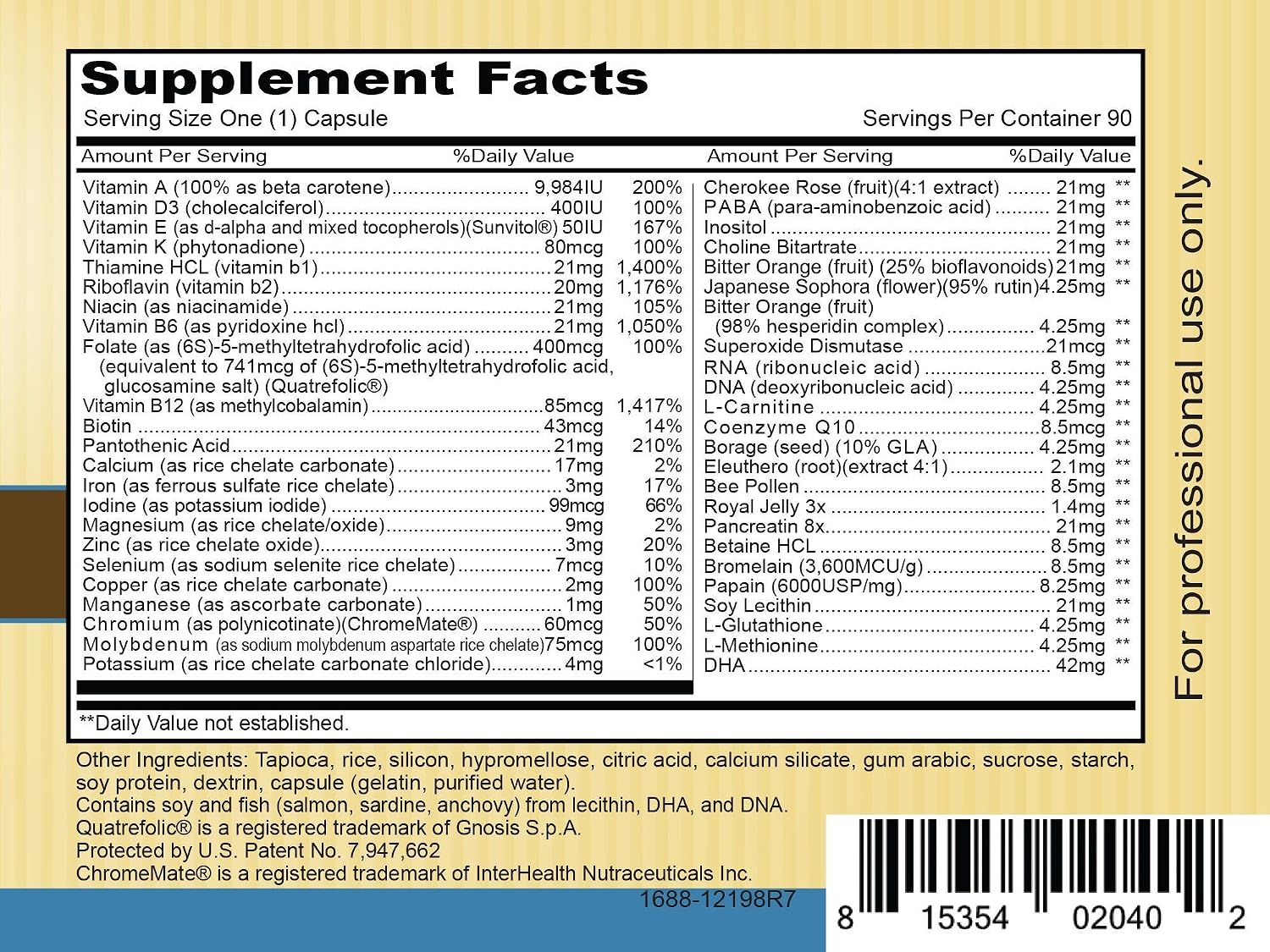 Priority One Vitamins - Complete One Daily - 90 Capsules - Multi Vitamin Mineral Complete Complex - görsel 3