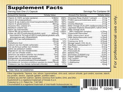 Priority One Vitamins - Complete One Daily - 90 Capsules - Multi Vitamin Mineral Complete Complex